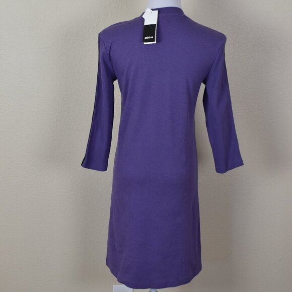Adidas Moment Tech Purple Black Dress NEW Small - Picture 5 of 9